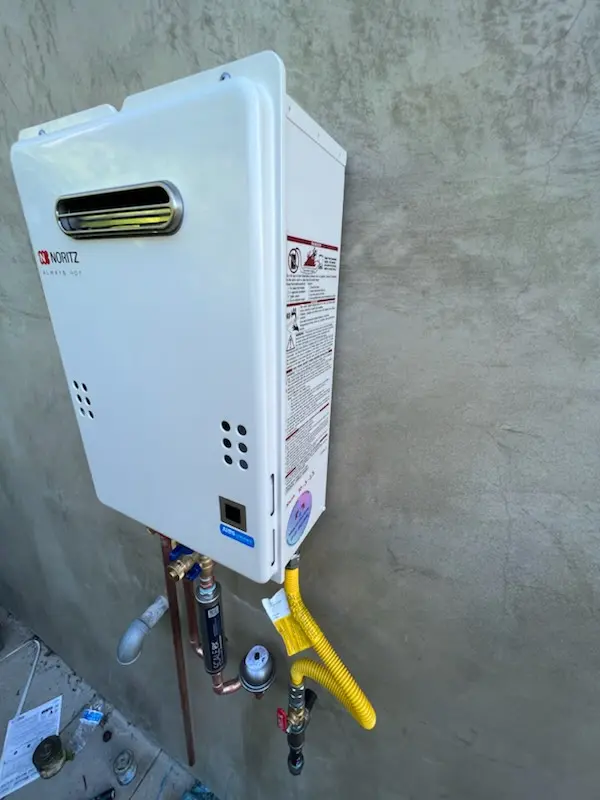 Tankless water heater installation for Princeton Ivy East homes
